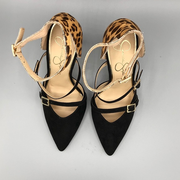 Jessica Simpson animal print high heels - Picture 7 of 8